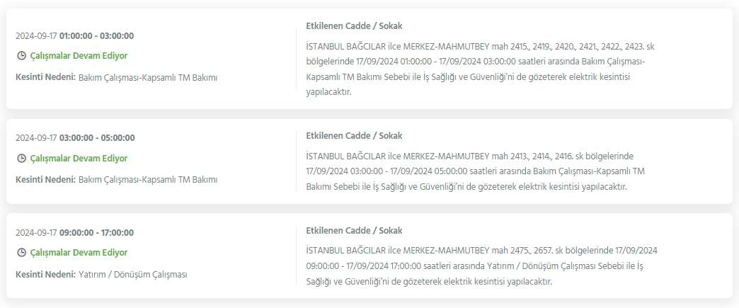 İstanbul'un bu ilçelerinde 8 saati bulacak elektrik kesintileri yaşanacak 22